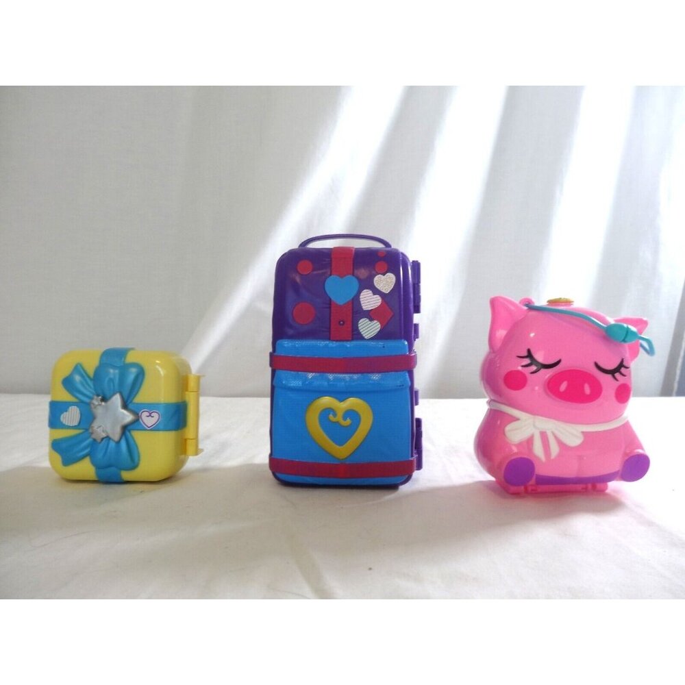 Polly Pocket Hidden in Plain Sight Beach Vibes Backpack + Unicorn Utopia +  Pigg